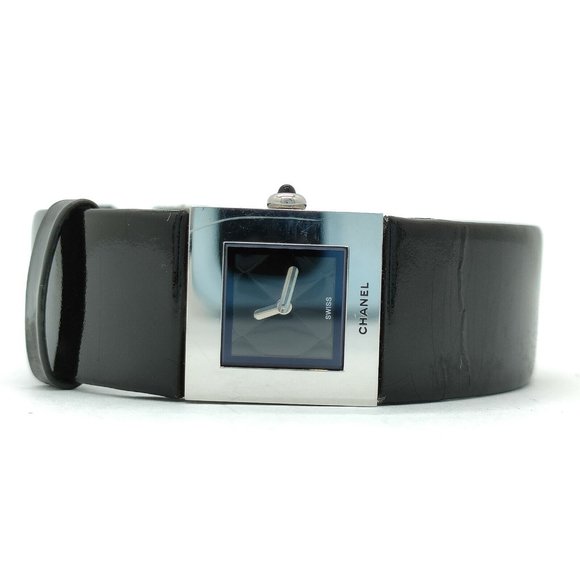 CHANEL Black Silver Matrasse 18mm Women's Watch - Picture 4 of 16